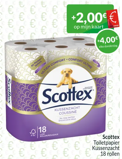 Aanbieding: Toiletpapier Kussenzacht