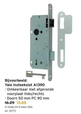 Promotie: insteekslot A1390