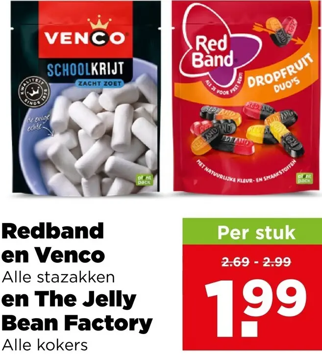 Aanbieding: Redband en Venco en The Jelly Bean Factory