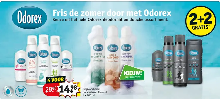 Aanbieding: Odorex deodorant en douche assortiment