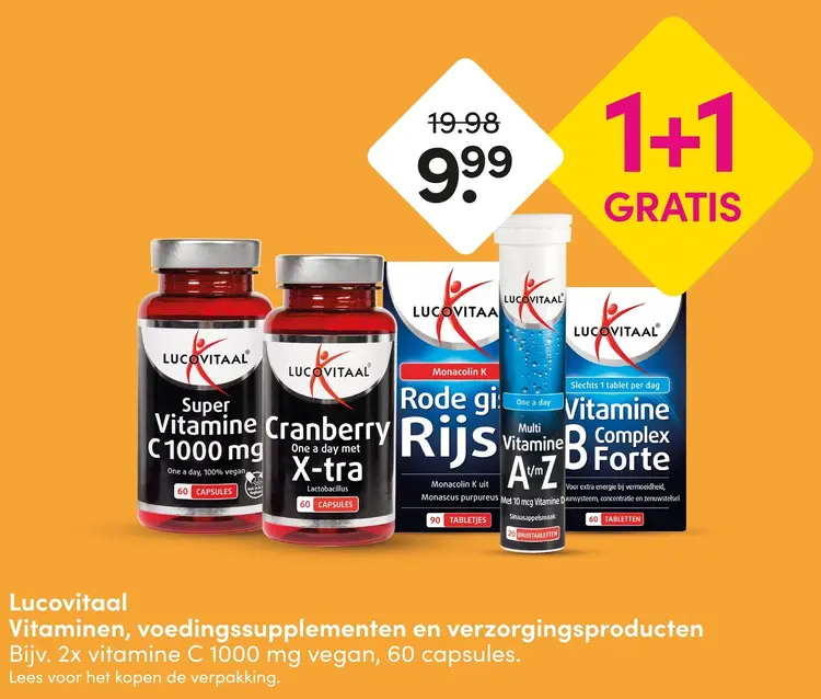 Aanbieding: Vitaminen, voedingssupplementen en verzorgingsproducten