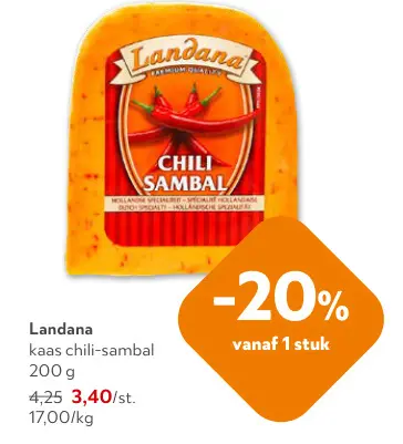 Promotie: kaas chili-sambal
