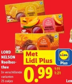 Aanbieding: LORD NELSON Rooibosthee