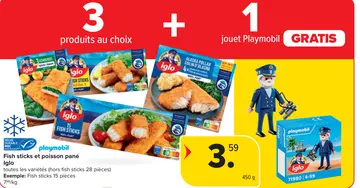 Offre: Fish sticks et poisson pané