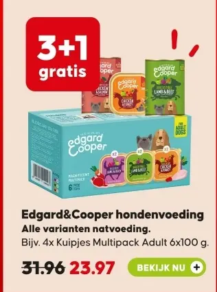 Aanbieding: Edgard&Cooper hondenvoeding