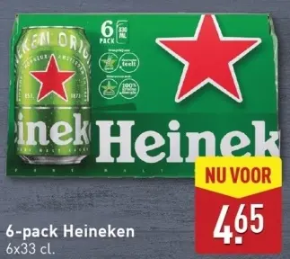 Aanbieding: 6-pack Heineken