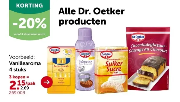Aanbieding: Alle Dr. Oetker producten