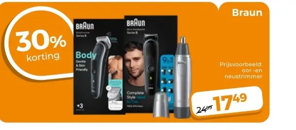 Aanbieding: oor- en neustrimmer