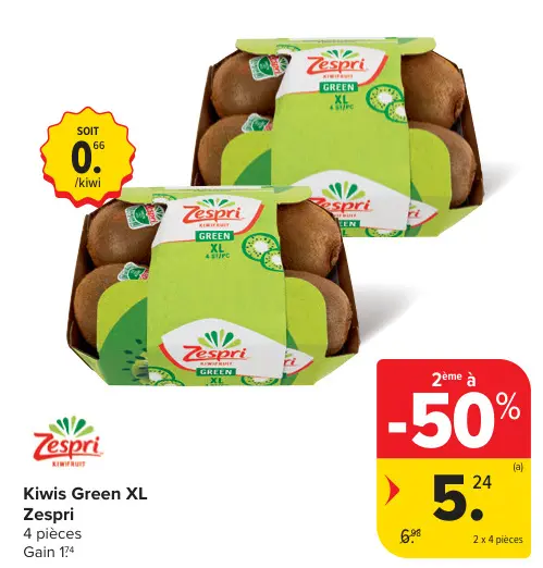 Offre: Kiwis Green XL