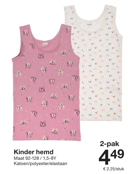 Promotie: Kinder hemd