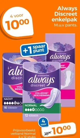 Aanbieding: Always Discreet