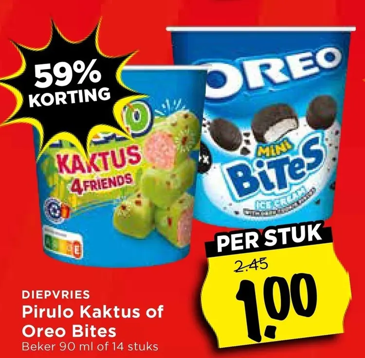 Aanbieding: Pirulo Kaktus of Oreo Bites