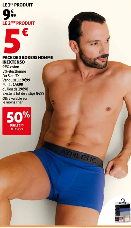 Promotie: Pack de 3 boxers homme