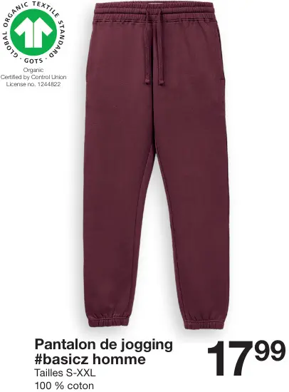Offre: Pantalon de jogging #basicz homme