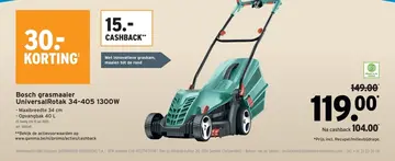 Aanbieding: Bosch grasmaaier Universal Rotak