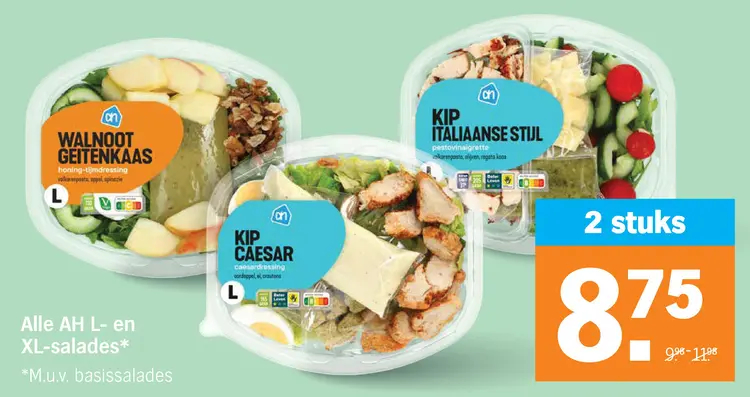 Aanbieding: AH L- en XL-salades