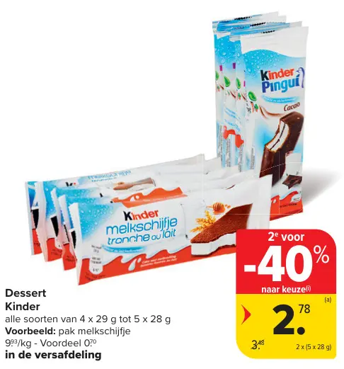 Promotie: Kinder Melkschijfje