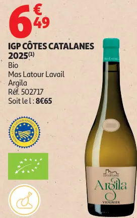 Offre: Bio Mas Latour Lavail Argila