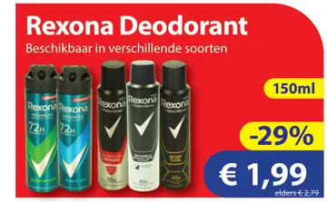 Aanbieding: Rexona Deodorant