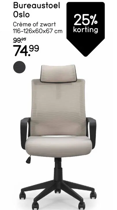 Aanbieding: Bureaustoel Oslo