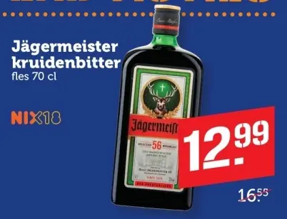 Aanbieding: Jägermeister kruidenbitter