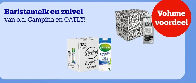 Aanbieding: Baristamelk en zuivel