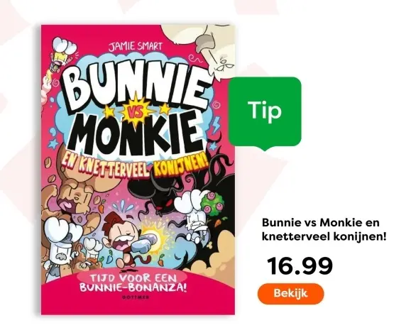 Aanbieding: Bunnie vs Monkie en knetterveel konijnen!