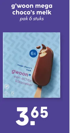 Aanbieding: Mega choco's melk
