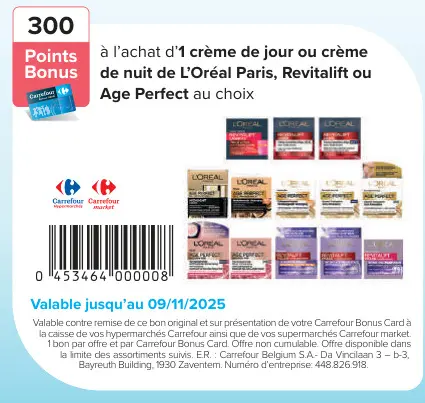 Offre: Crème de jour ou crème de nuit L'Oréal Paris
