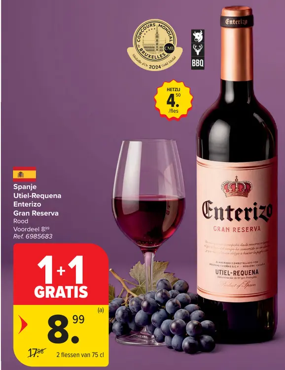 Promotie: Enterizo Gran Reserva Rood