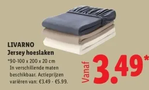 Aanbieding: Jersey hoeslaken
