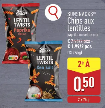 Offre: Chips aux lentilles