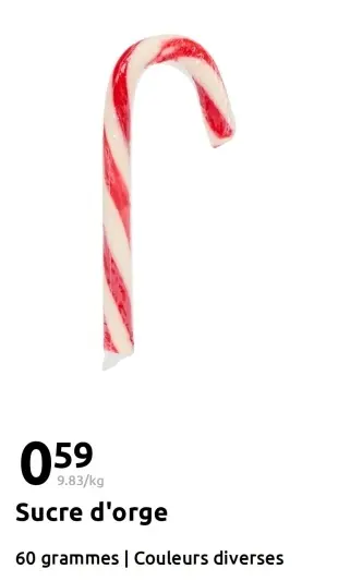 Offre: Sucre d'orge