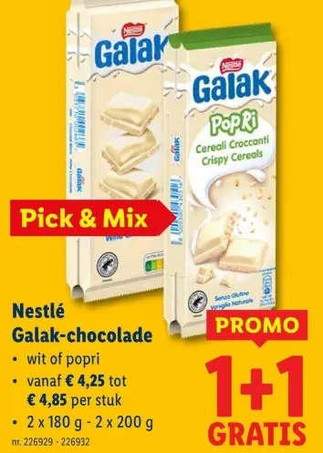 Aanbieding: Galak-chocolade