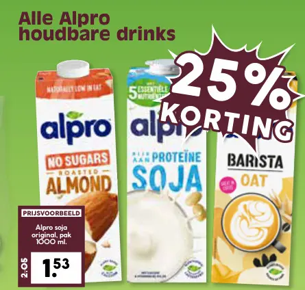 Aanbieding: Alpro houdbare drinks