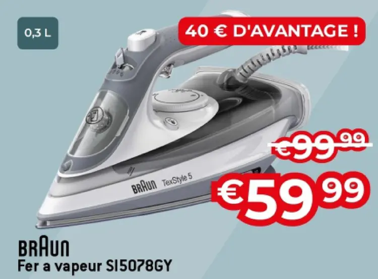 Offre: Fer a vapeur S15078GY