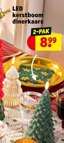 Aanbieding: LED kerstboom dinerkaars