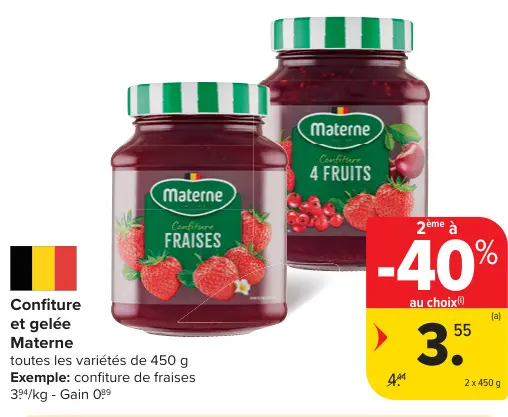 Offre: Confiture et gelée