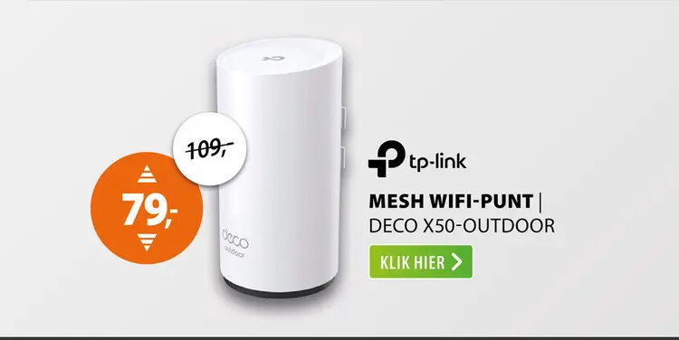 Aanbieding: TP-Link Deco X50-Outdoor Smart Mesh Wifi-punt (1-pack)