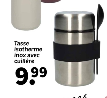 Offre: Tasse isotherme inox avec cuillère
