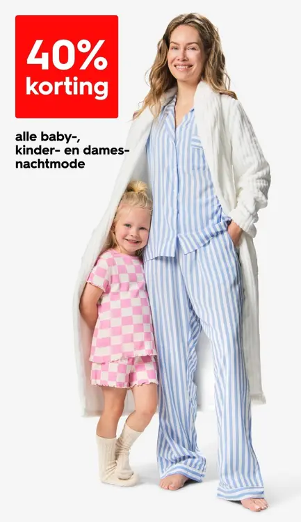 Aanbieding: Alle baby-, kinder- en dames-nachtmode