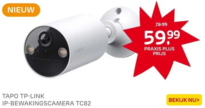 Aanbieding: IP-bewakingscamera TC82