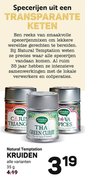 Aanbieding: Natural Temptation KRUIDEN