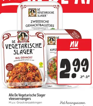 Aanbieding: Alle De Vegetarische Slager vleesvervangers