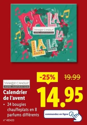 Offre: Calendrier de l'avent