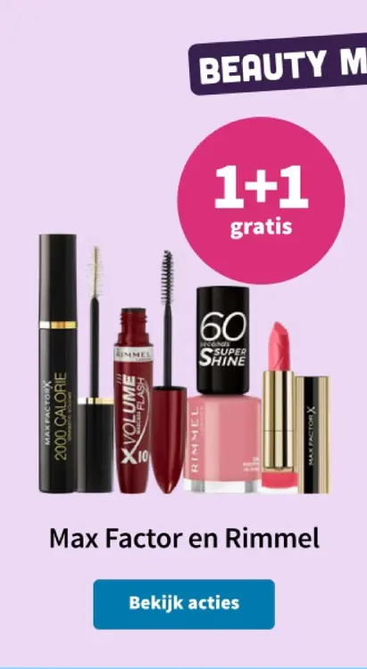 Promotie: Max Factor en Rimmel