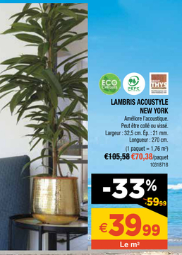 Aanbieding: LAMBRIS ACOUSTYLE NEW YORK