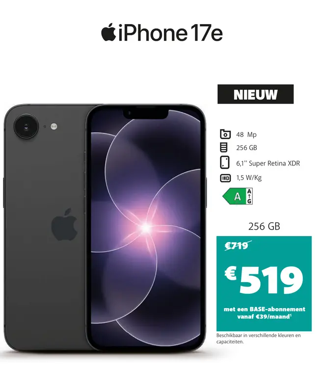 Promotie: iPhone 17e