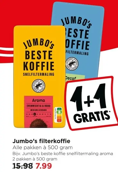Aanbieding: Jumbo's filterkoffie