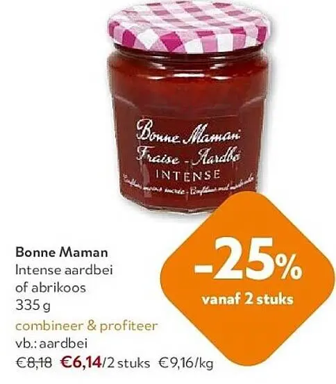 Promotie: Intense aardbei of abrikoos